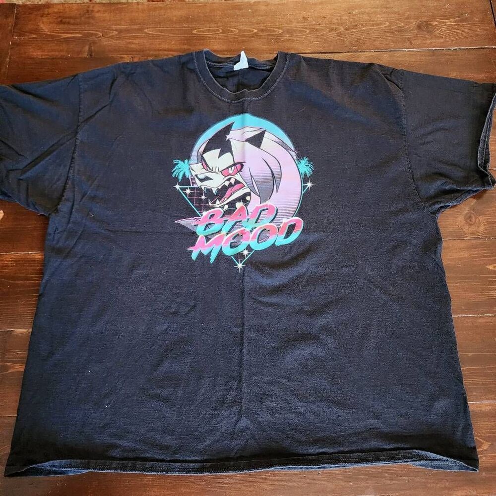 Port & Company Helluva Boss Animated Series Bad Mood Loona Black Graphic Tshirt